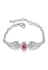 beautiful teeny angels wing silver baby bracelet